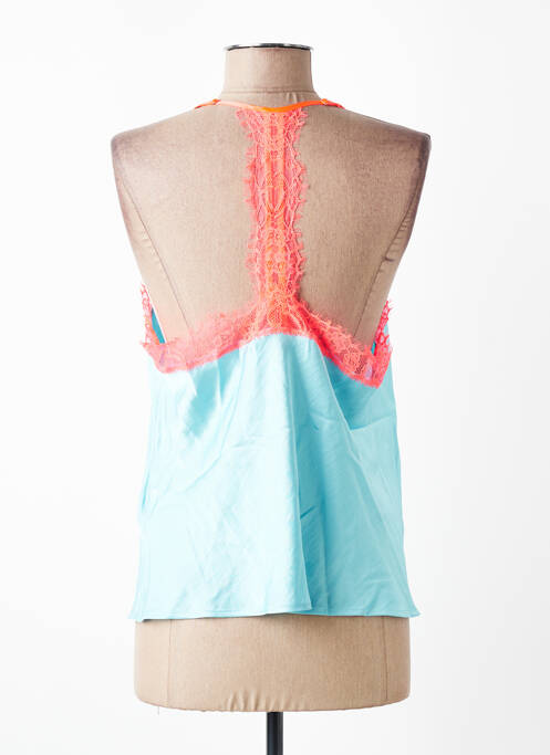 Top mâneci cu bretele ajustabile bretele subțiri albastru ESSENTIEL ANTWERP femme