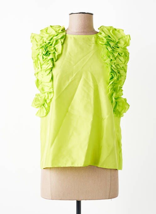 Top mâneci scurte mâneci scurte verde ESSENTIEL ANTWERP femme