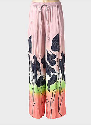 Pantalon larg croială fluidă mărime normală roz ESSENTIEL ANTWERP femeie