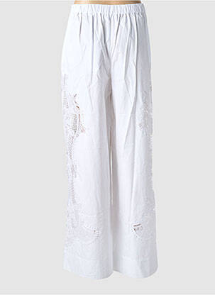 Pantalon drept talie elastică mărime normală alb ESSENTIEL ANTWERP femeie