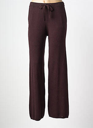 Pantalon drept elasticitate mărime normală violet MAJESTIC FILATURES femeie