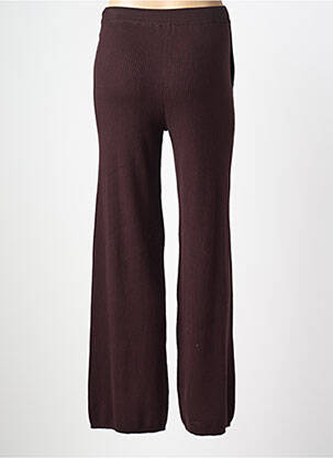 Pantalon drept elasticitate mărime normală violet MAJESTIC FILATURES femeie