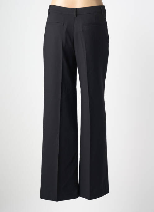 Pantalon drept țesătură crep talie înaltă negru SESSUN femme