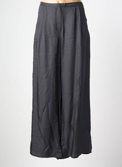 Pantalon larg închidere cu fermoar sub clapetă cu nasturi mărime normală gri AMERICAN VINTAGE femme