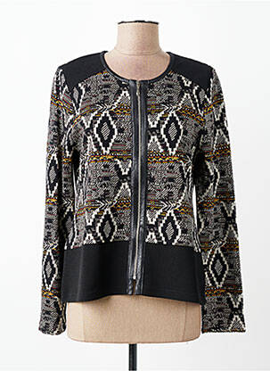 Jachete casual guler rotund negru TELMAIL femeie