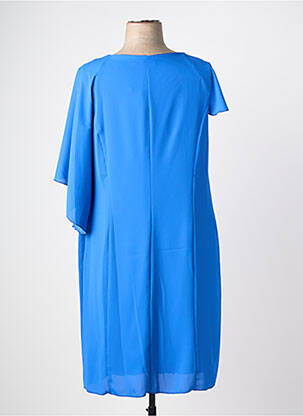 Rochie midi mâneci scurte mâneci scurte albastru SPG WOMAN femeie