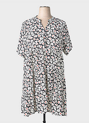 Rochie scurtă mâneci scurte mâneci scurte negru SPG WOMAN femeie