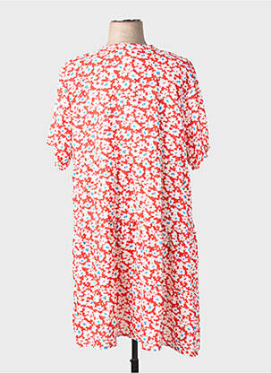 Rochie scurtă mâneci scurte mâneci scurte roșu WORLD FASHION femeie