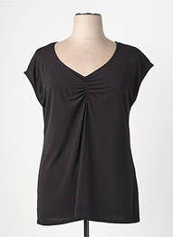 Top mâneci scurte mâneci scurte negru SPG WOMAN femme