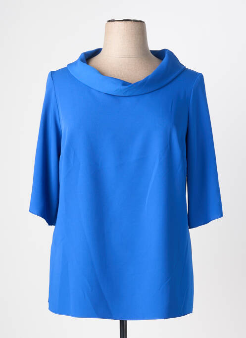 Top mâneci scurte mâneci scurte albastru SPG WOMAN femme
