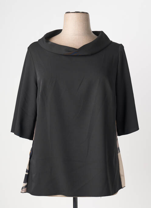 Top mâneci scurte mâneci scurte negru SPG WOMAN femme