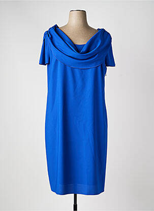 Rochie midi mâneci scurte mâneci scurte albastru SPG WOMAN femeie