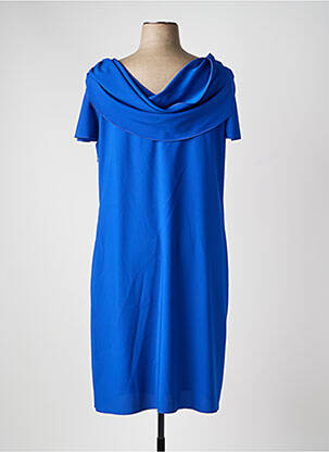 Rochie midi mâneci scurte mâneci scurte albastru SPG WOMAN femeie