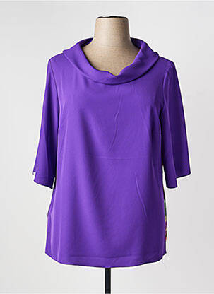 Tunică mâneci scurte mâneci scurte violet SPG WOMAN femeie