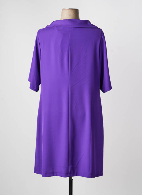 Rochie midi mâneci scurte mâneci scurte violet SPG WOMAN femme