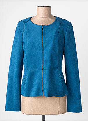 Jachete casual guler rotund albastru DIANE LAURY femeie