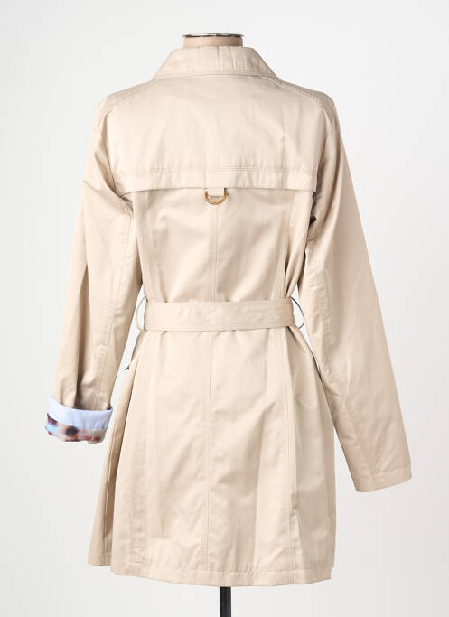 Trench țesătură poplin fără glugă bej REVER MILE femme