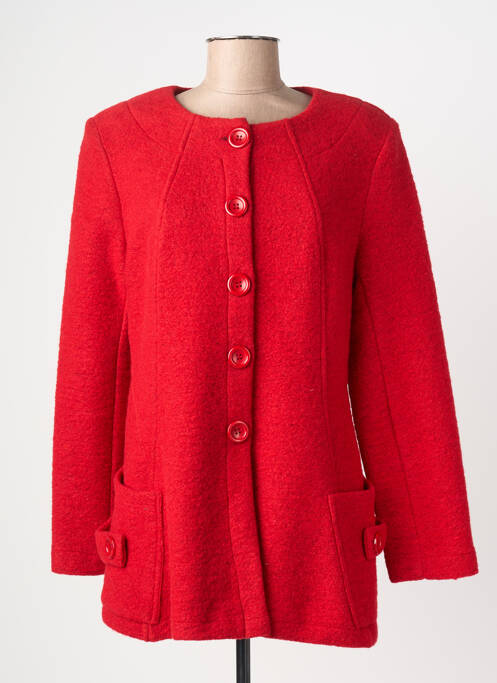 Jachete casual guler rotund roșu PLURIELLES femme