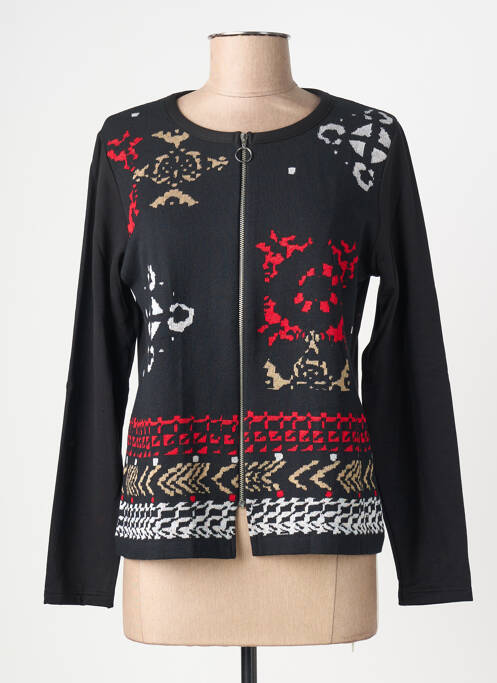 Vestă cu mâneci lungi elasticitate negru TELMAIL femme