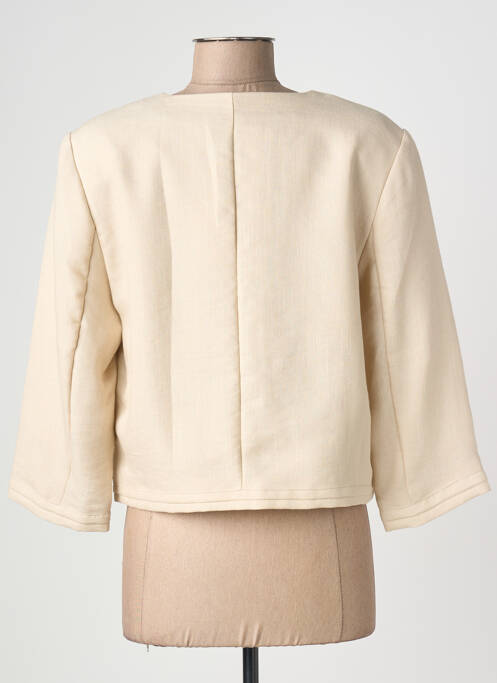 Jachete elegante țesătură crep bej DIANE LAURY femme