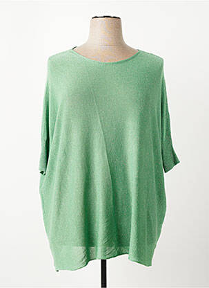 Pulover croială dreaptă fără mâneci verde D&Z FASHION femeie