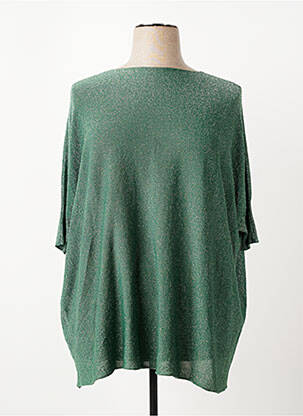 Pulover croială dreaptă fără mâneci verde închis D&Z FASHION femeie