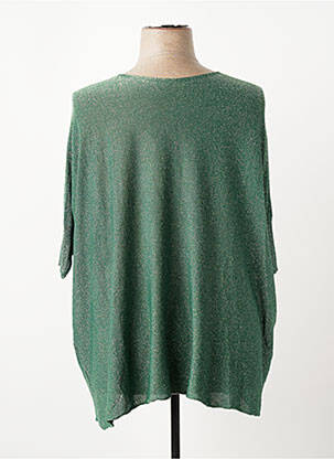 Pulover croială dreaptă fără mâneci verde închis D&Z FASHION femeie