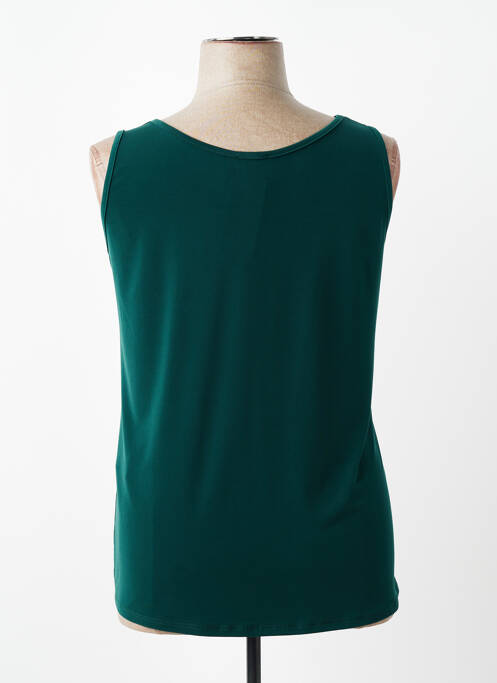 Top guler în v fără mâneci verde SPG WOMAN femme