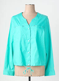 Jachete casual guler rotund verde DIANE LAURY femme