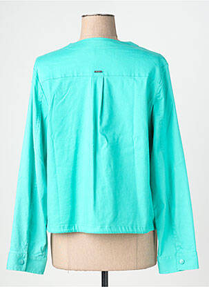 Jachete casual guler rotund verde DIANE LAURY femeie