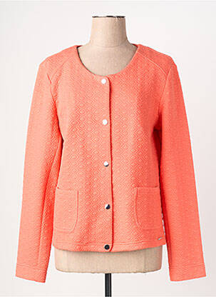 Jachete casual guler rotund portocalie DIANE LAURY femeie