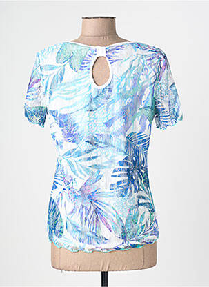 Tricou imprimeu fantezie mâneci scurte albastru DIANE LAURY femeie