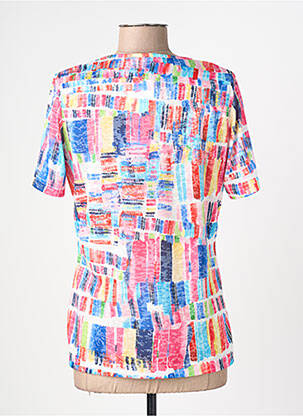 Tricou imprimeu fantezie mâneci scurte albastru GRIFFON femeie