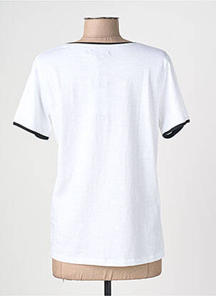 Tricou imprimeu fantezie mâneci scurte alb TELMAIL femeie