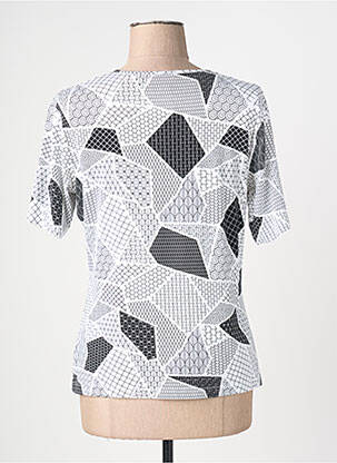 Tricou imprimeu fantezie mâneci scurte alb GRIFFON femeie