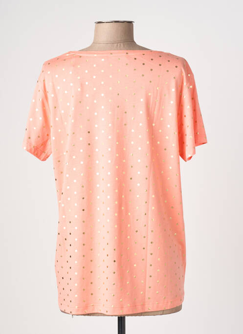 Tricou croială dreaptă mâneci scurte portocaliu KATMAI femme