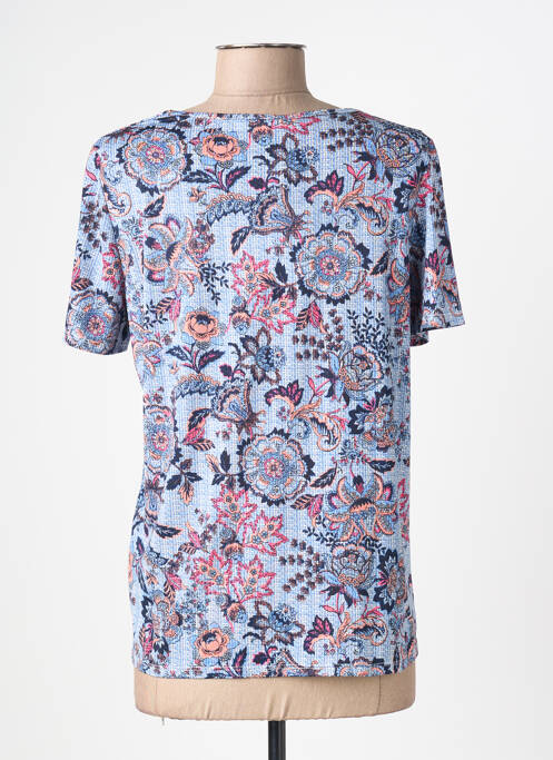 Tricou imprimeu fantezie mâneci scurte albastru DIANE LAURY femme