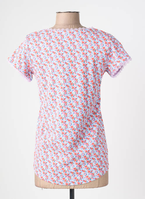 Tricou guler în v mâneci scurte violet C'EST BEAU LA VIE femme
