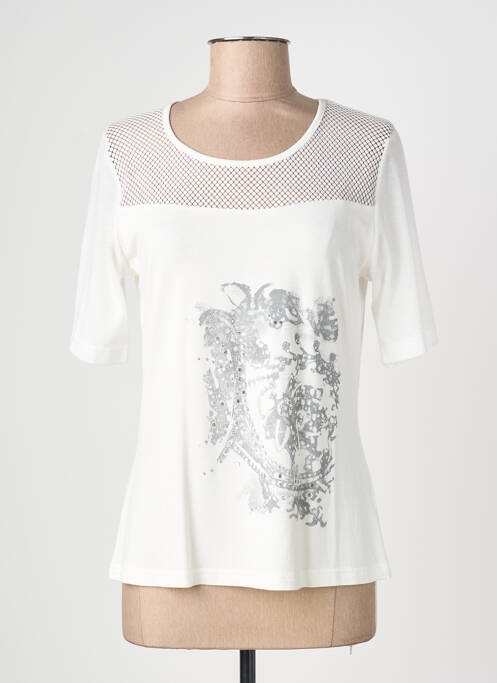 Tricou imprimeu fantezie mâneci scurte alb TELMAIL femme