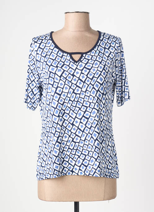 Tricou mâneci trei sferturi mâneci scurte albastru TELMAIL femme