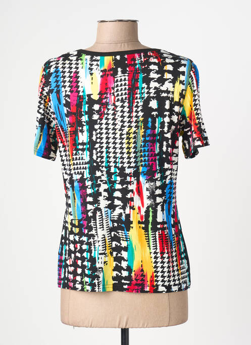 Tricou imprimeu fantezie mâneci scurte negru TELMAIL femme