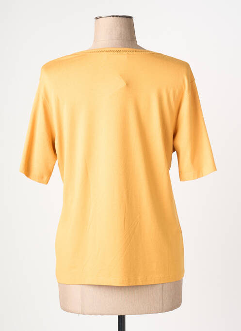 Tricou elasticitate mâneci scurte galben GRIFFON femme