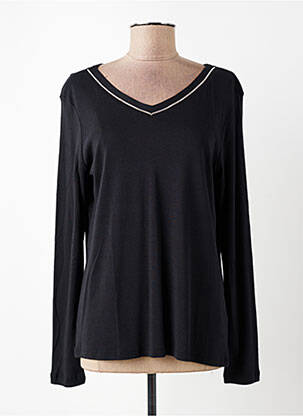 Tricou mâneci lungi mâneci lungi negru DIANE LAURY femeie