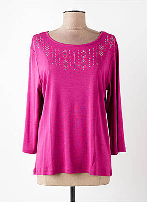 Tricou mâneci 3/4 mâneci 3/4 violet DIANE LAURY femeie