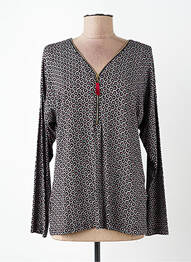 Tricou mâneci lungi mâneci lungi negru GRIFFON femme