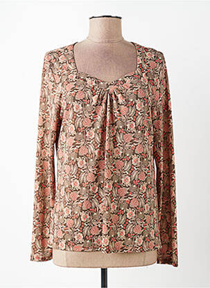 Tricou mâneci lungi mâneci lungi portocalie DIANE LAURY femeie