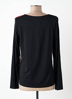 Top țesătură crep mâneci lungi negru DIANE LAURY femeie