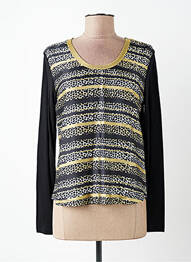 Top croială fluidă mâneci lungi negru DIANE LAURY femme