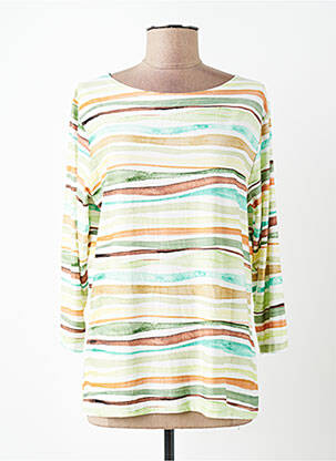 Tricou elasticitate mâneci 3/4 verde I.ODENA femme