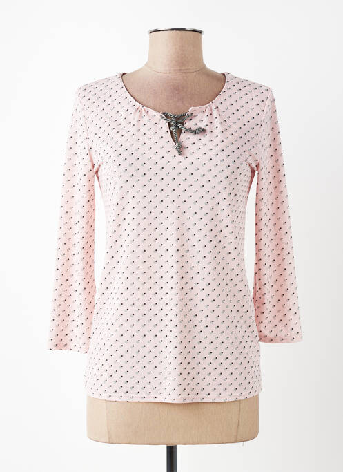 Top croială fluidă mâneci 3/4 roz DIANE LAURY femme